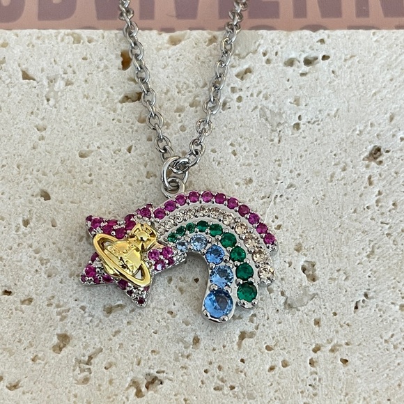 Vivienne Westwood Jewelry - Vivienne Westwood Silver Rainbow Necklace